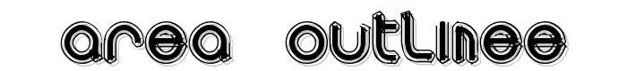 area OUTLINEe font